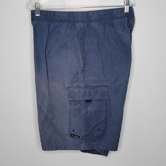 Columbia Mens L Swim Shorts Trunks Navy Drawstring Mesh Lined Hiking Fishing - Picture 3 of 7